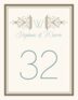 Avalon Monogram 14 Contemporary and Classic Table Numbers