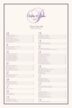 Bailly Watermark Monogram Contemporary and Classic Wedding Seating Charts