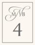 Baker_Signet_Monogram_03 Contemporary and Classic Table Numbers