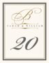 Bickham Monogram 15 Contemporary and Classic Table Numbers