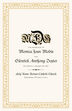 Blackletter Gothic Contemporary and Classic Wedding Programs