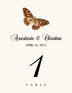 Butterfly Assortment Birds and Butterflies Table Numbers