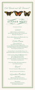 Butterfly Ballet Birds and Butterflies Wedding Menus