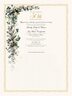 Calla Lilies and Gardenias Anniversary Certificates