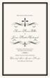 Christian Cross Flourish Wedding Programs