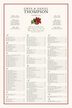 Poinsettia Winter and Holiday Seating Charts