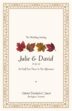 Colorful Leaf Pattern Autumn/Fall Leaves Wedding Programs