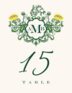 Lotus Seal Contemporary and Classic Table Numbers
