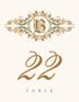 Paisley Power Circle Contemporary and Classic Table Numbers