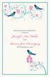 Leah and Luna Birds and Butterflies Wedding Programs