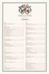 Caroline Interlocking Monogram Contemporary and Classic Wedding Seating Charts