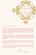 Diamond Mandala Welcome Letter Indian/Hindu Wedding Programs