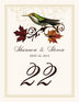 Fall Indy Autumn and Fall Leaves Table Numbers