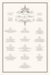Flourish Monogram 02A Contemporary and Classic Wedding Seating Charts