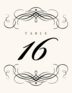 Flourish Monogram 03 Contemporary and Classic Table Numbers