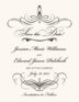 Flourish Monogram 04 Contemporary and Classic Save the Dates