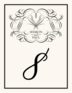 Flourish Monogram 17 Contemporary and Classic Table Numbers