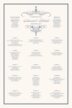 Flourish Monogram 02B Contemporary and Classic Wedding Seating Charts