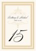 Flourish Monogram 47 Contemporary and Classic Table Numbers