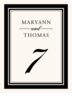 Garamond and Chopin Contemporary and Classic Table Numbers