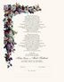 Fruit and Butterflies Grapes and Fruit Wedding Certificates