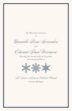 Snowflake Drawings Pattern Winter and Holiday Wedding Programs