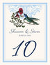 Humdilly Flourish Birds and Butterflies Table Numbers