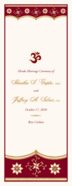 Sari Pattern Indian/Hindu Wedding Programs