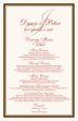 Bracha Contemporary and Classic Menus