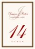 Bracha Contemporary and Classic Table Numbers