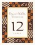 African Kuba Pattern African Inspired Table Numbers