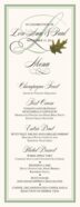 Wispy Oak Leaf Leaves, Flowers, Vineyard & Grapes Menus