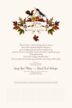 Autumn Leaf Banner Leaves, Flowers, Vineyard & Grapes Wedding Certificates