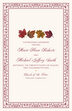 Maple Leaf Pattern Autumn/Fall Leaves Wedding Programs