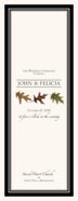 Oak Pattern Autumn/Fall Leaves Wedding Programs