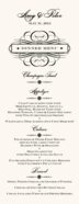 Oval Flourish Contemporary and Classic Menus