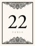 Paisley Power Contemporary and Classic Table Numbers