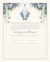 Paisley Seahorse Monogram Beach and Seashell Wedding Certificates