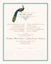 Peacock Flourish Birds and Butterflies Wedding Certificates