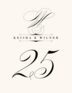 Poem Script Monogram Contemporary and Classic Table Numbers