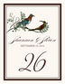 Salli and Sammi Birds and Butterflies Table Numbers