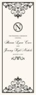 Spiral Swirl Top and Bottom Contemporary and Classic Wedding Programs