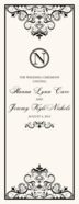 Spiral Swirl Top and Bottom Wedding Programs