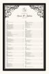 Spiral Swirl Corner Contemporary and Classic Wedding Seating Charts