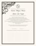 Spiral Swirl Corner Contemporary and Classic Wedding Certificates