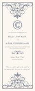 Spiral Swirl Top & Bottom Contemporary and Classic Wedding Programs