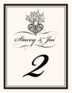 Tree of Life Heart Contemporary and Classic Table Numbers