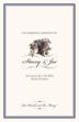 Blue Grapes and Chicory Grapes and Vineyard Wedding Programs