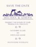 Wavy Sea Creatures Beach, Seashell, and Fish Save the Dates
