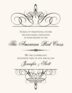 Flourish Monogram 05 Contemporary and Classic Donation Cards